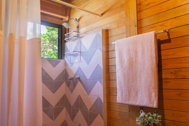 View of a bathroom with shower