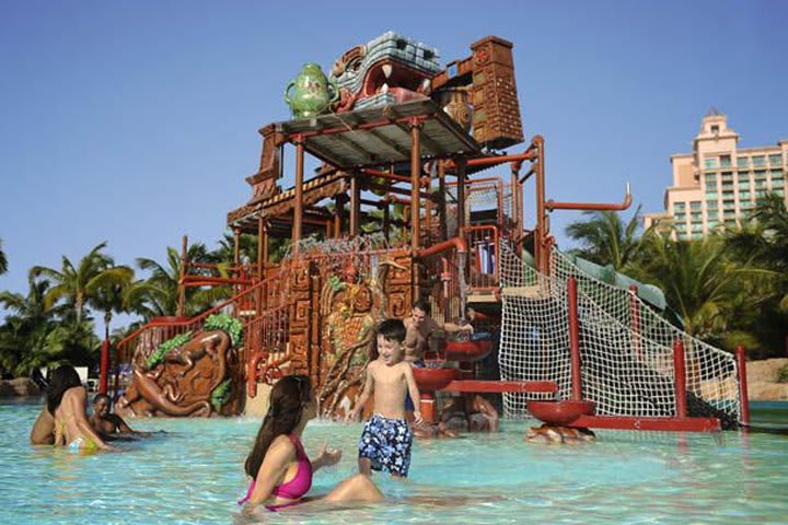 The water park offers a variety of children's games