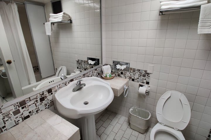 Interior de un baño privado