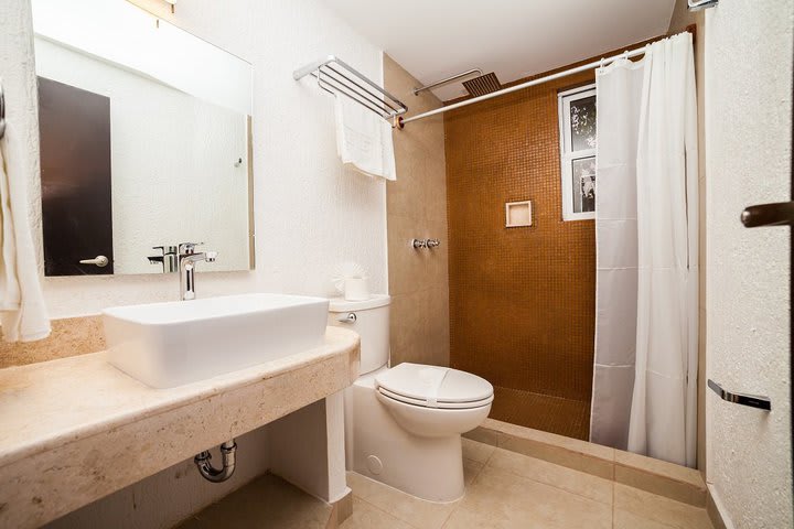 Private bathroom with shower