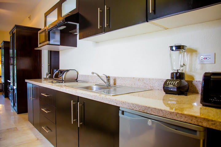 Kitchenette in a standard room