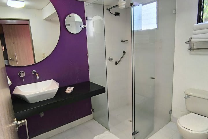 Interior de un baño privado