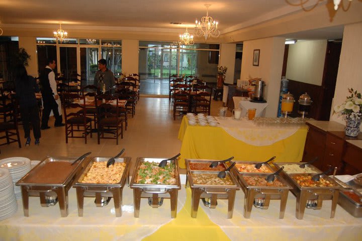 The Alcatraces restaurant at the Real de Minas hotel offers Mexican dishes