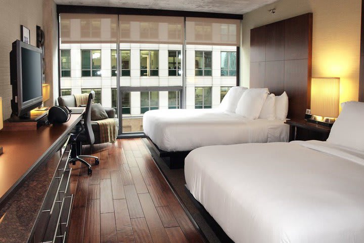 Double room at dana hotel and spa in Chicago