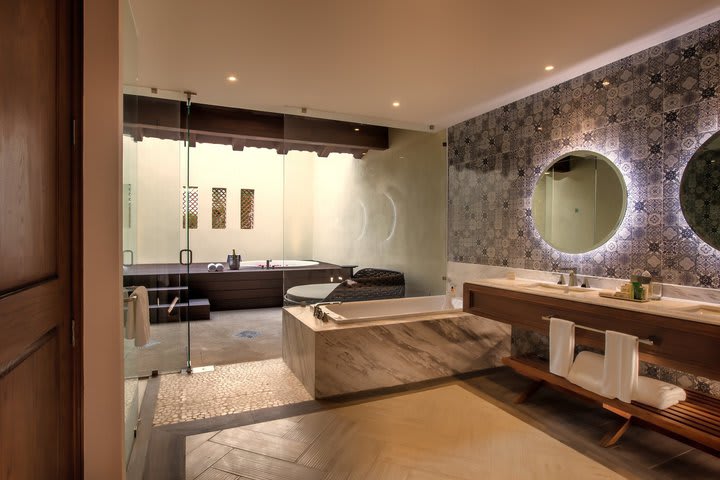 Interior de un baño