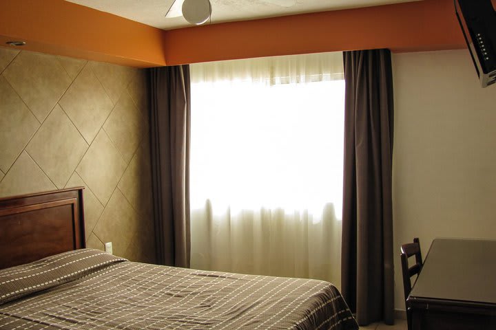 One of the rooms at Hotel San Luis near the historic center of San Luis Potosi