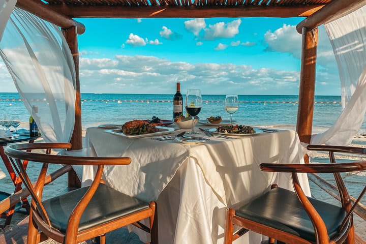 Table at the beach