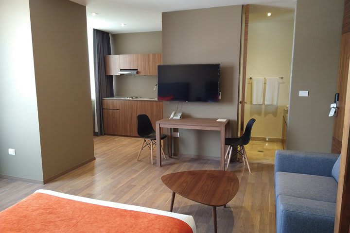 Sitting area in a loft suite