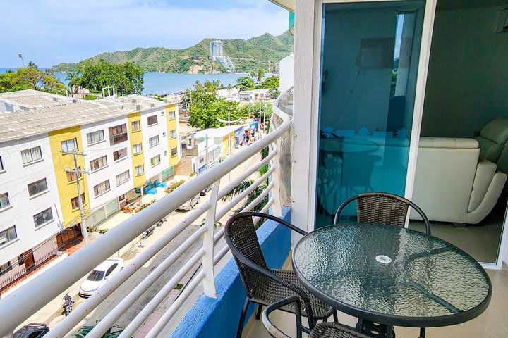 Balcón del Apartamento vista al mar 604BR