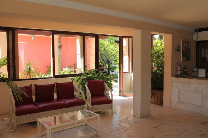 Lobby at Cabañas María del Mar hotel