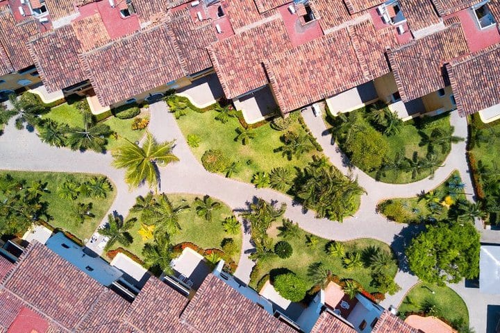 Panoramic view of the hotel