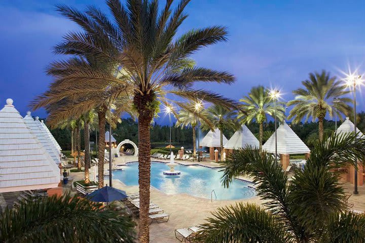 One of the pools at Hilton Grand Vacations in Orlando