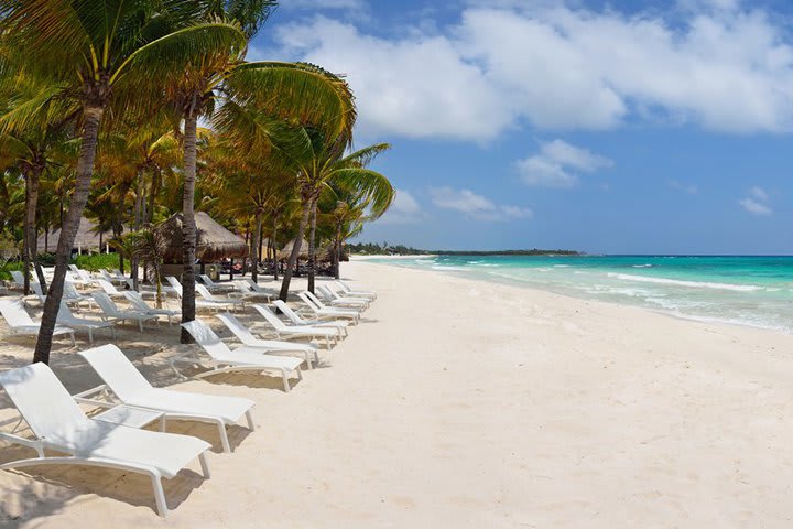 Vista de la playa