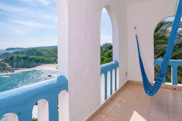 Balcón del departamento con vista al mar