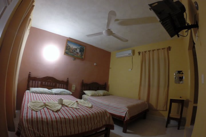 Some rooms at Hotel Los Arcos Holbox offer air conditioning