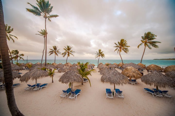 The hotel is right on Bávaro Beach