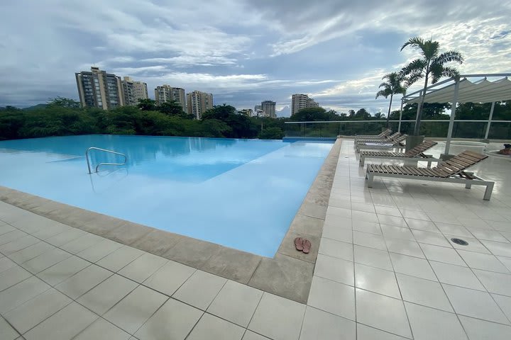 Vista de la piscina