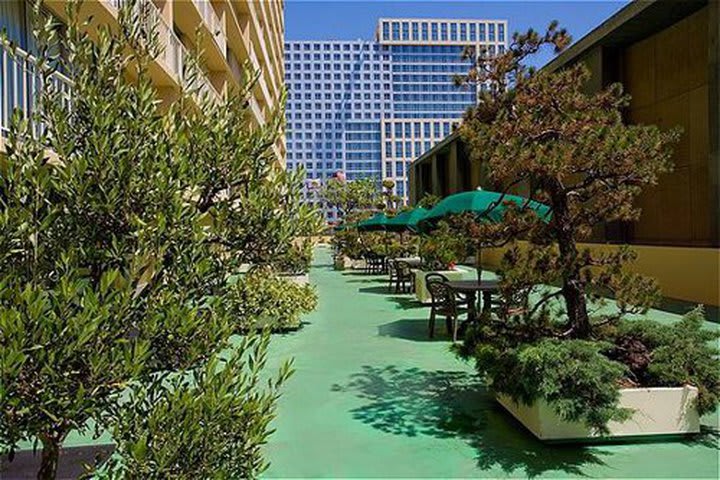 Patio del Holiday Inn en San Francisco