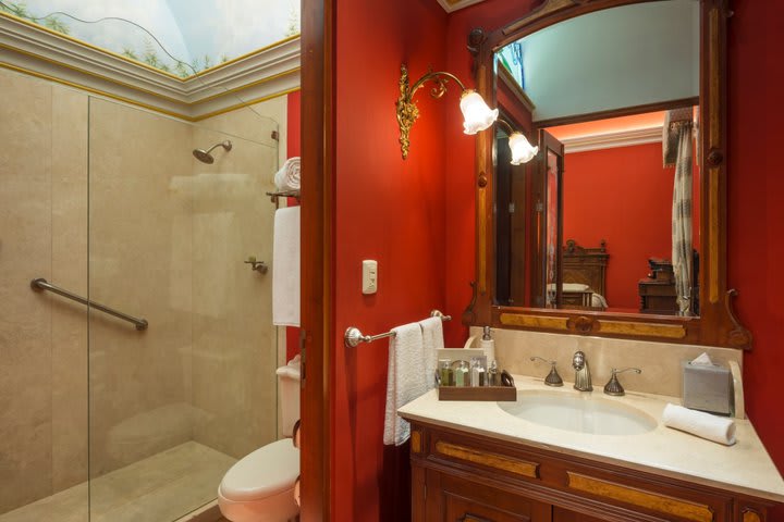 Private bathroom in a suite