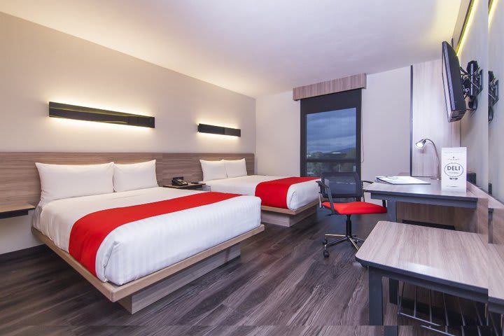 Guest rooms with city view