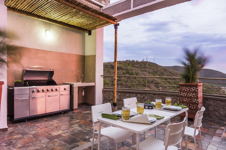 Terraza con BBQ