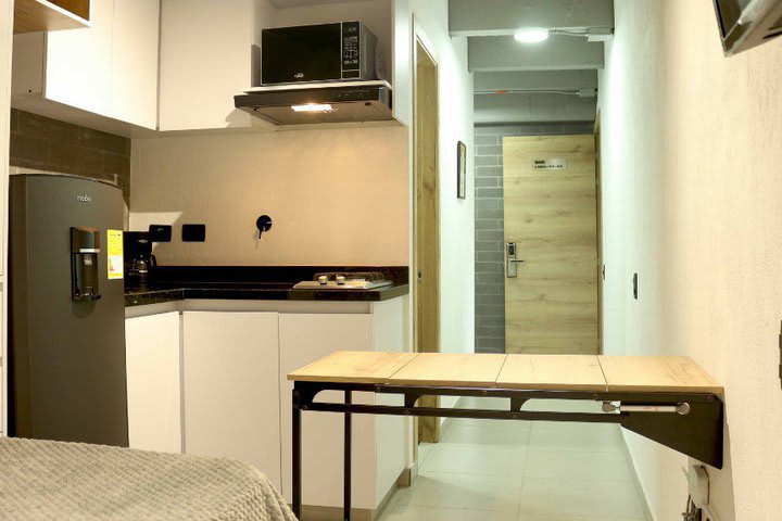 The kitchen in a Soul Unit standard apartment