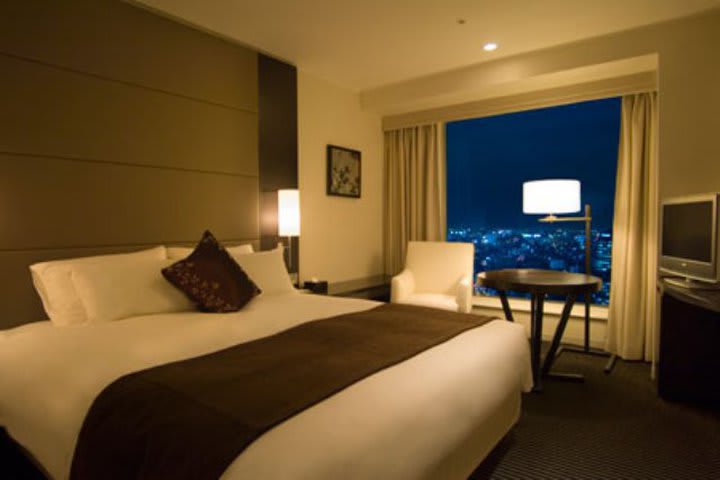 Standard guest room at the Shinagawa Prince Hotel in Tokyo