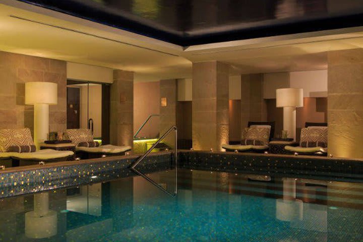 The indoor pool is ideal for a relaxing time