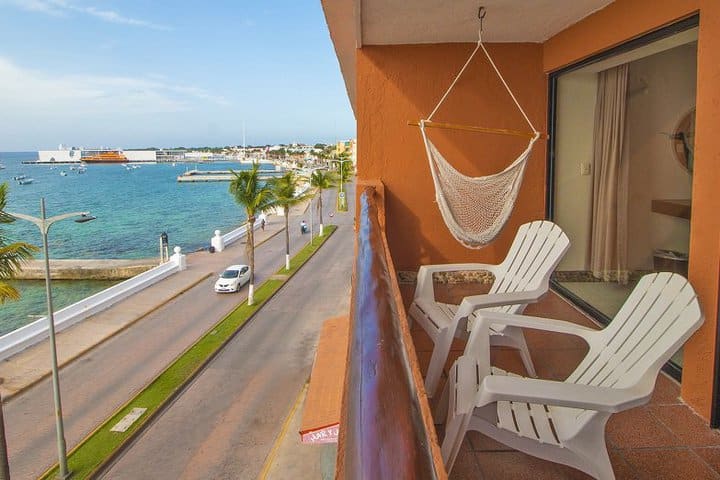 Balcony with ocean view