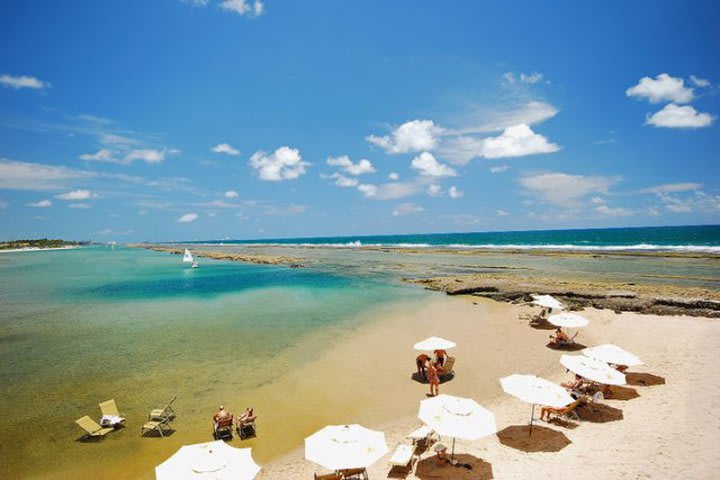 El hotel Nannai Beach Resort está en la playa Muro Alto en Porto de Galinhas