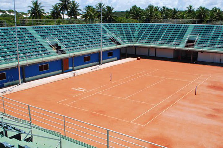 Las instalaciones del Sauípe Fun incluyen canchas de tenis