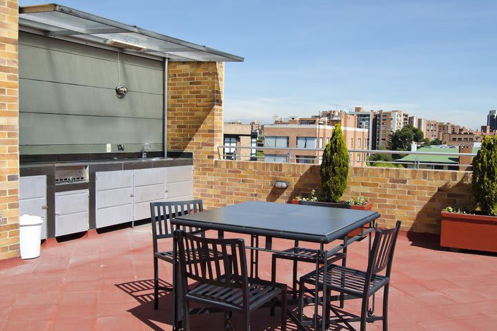 Vista a  la ciudad desde la terraza