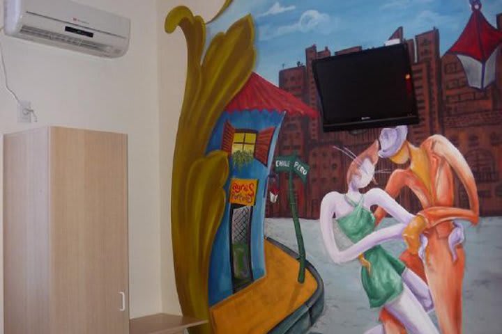 Each room has a unique decoration at the Ayres Portenos Tango Suites hotel