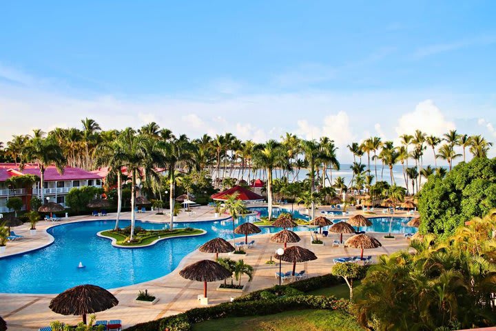 View of the main pool at the resort