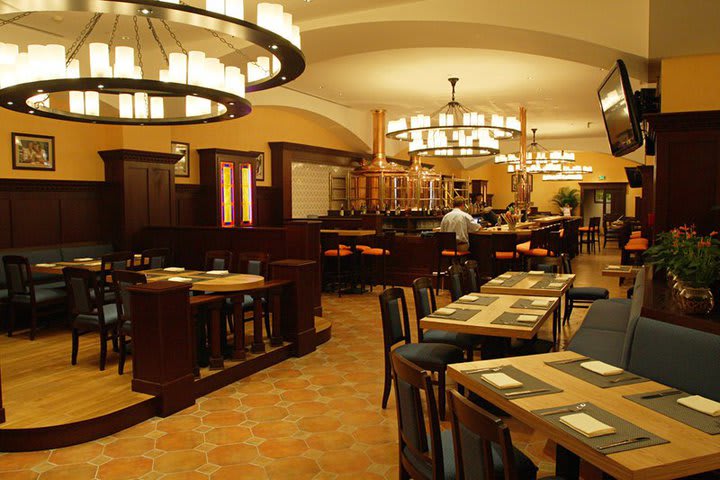 The Hopfenstube restaurant at the Crowne Plaza Beijing offers German typical dishes