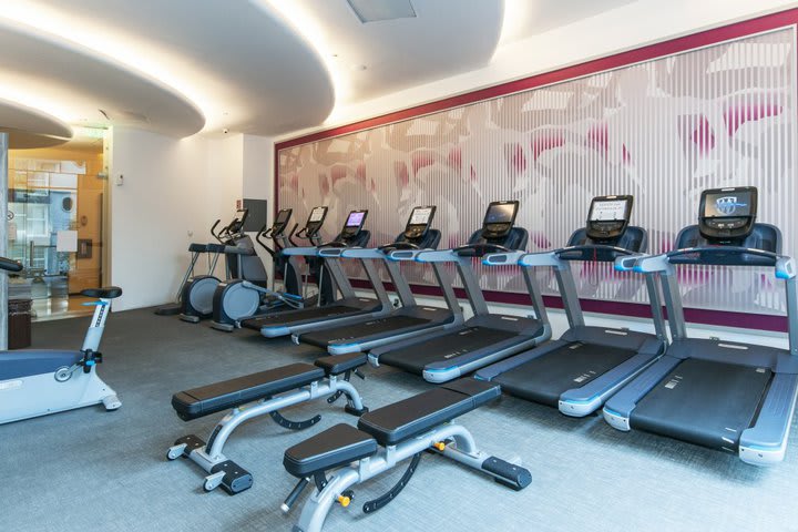 Equipped fitness center