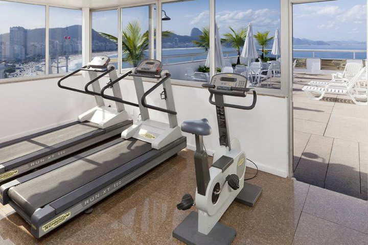 Gimnasio del hotel Orla Copacabana