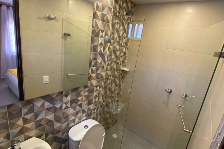 Private bathroom with shower