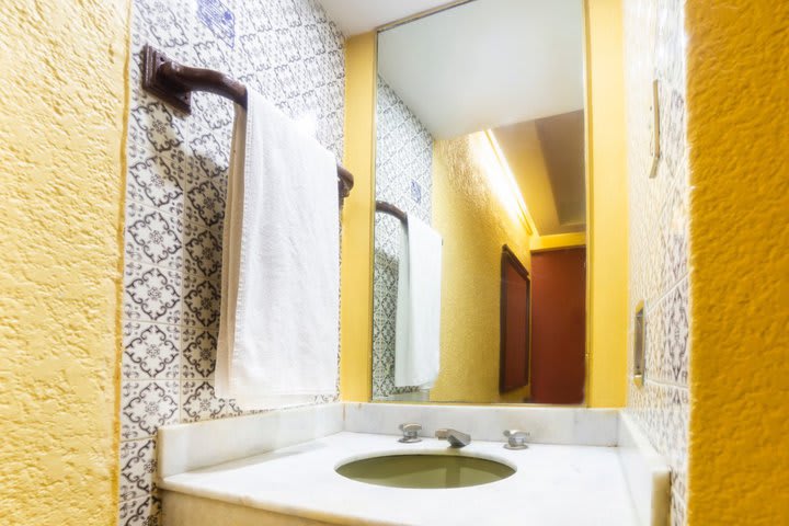 Detalle de un baño privado