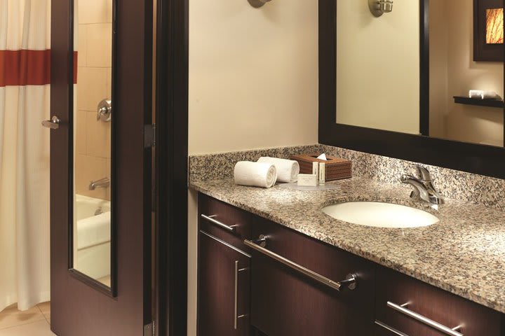 Guest rooms offer bath amenities