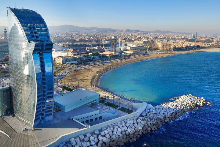 Exterior view of the W hotel in Barcelona