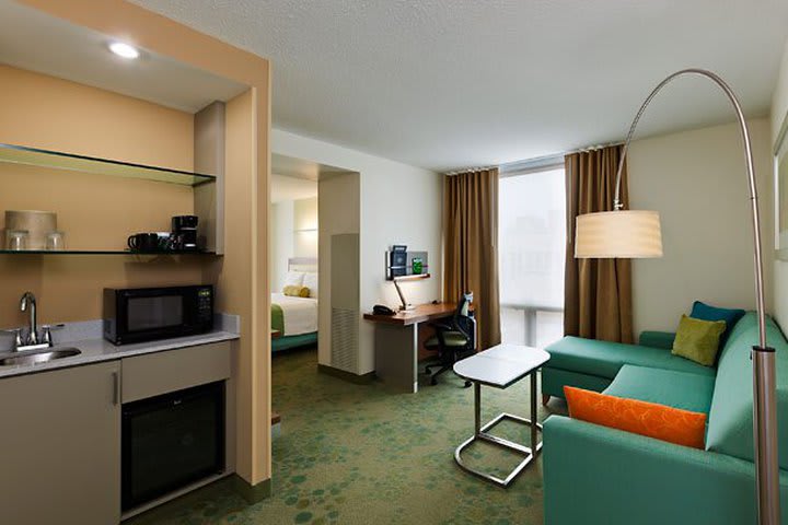 Suite en esquina en el hotel SpringHill Suites Chicago River North