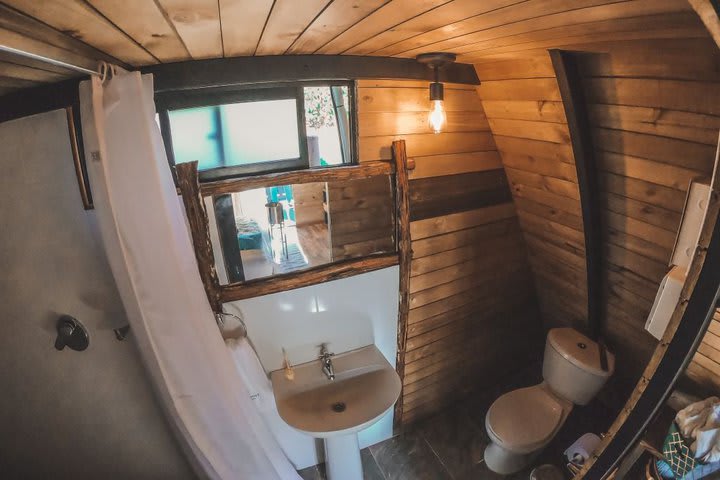 Baño de una cabaña