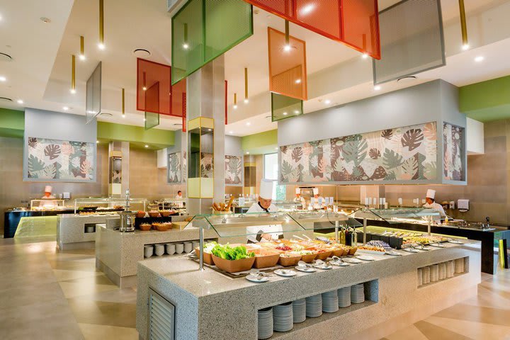 Algunos restaurantes cuentan con buffet