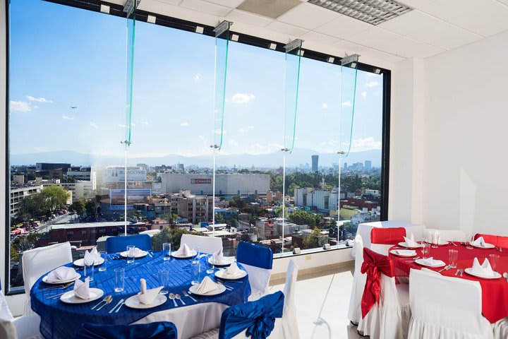 Vista de una salón de eventos