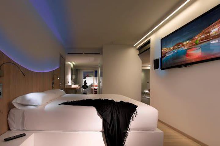 Las habitaciones del Ushuaïa Ibiza Hotel tienen televisión de 42 pulgadas