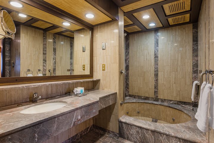 Bathroom in a suite