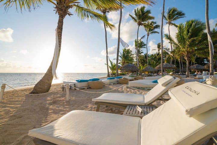 Sitting area at the beach