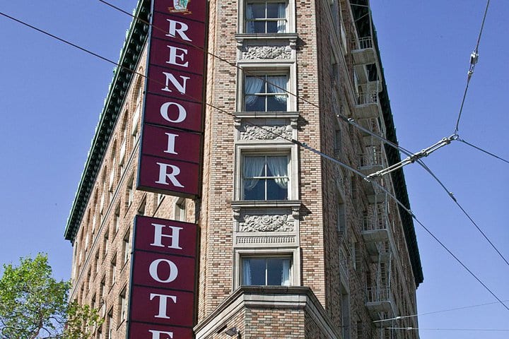 El Renoir Hotel está ubicado en el distrito cultural de San Francisco