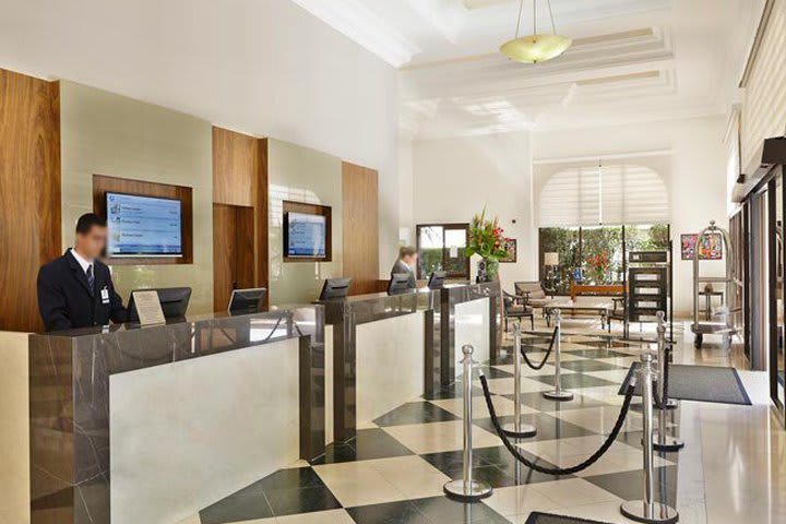 Recepción del Trasamérica Prime The World, hotel ubicado en la ciudad de São Paulo